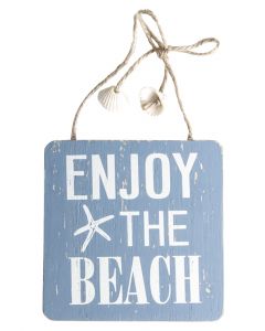 Schild "Enjoy the beach"