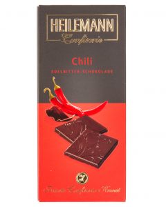Edelbitter-Schokolade CHILI von Heilemann, 80g