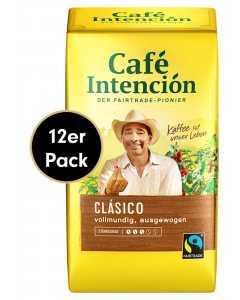 Kaffee-Sparpaket CLÁSICO von Café Intención, 12 x 500g gemahlen