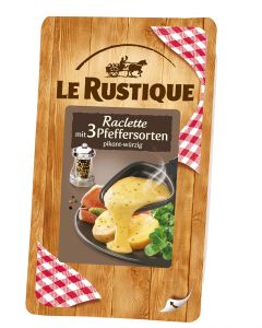 Le Rustique Raclette Scheiben 3 Pfeffersorten, 200g