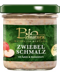 rinatura Zwiebelschmalz mit Äpfeln &  Röstzwiebeln Bio 125 g