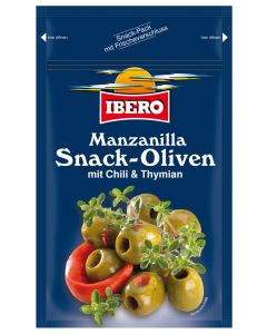 Ibero Snack-Oliven mit Chili & Thymian 70 g