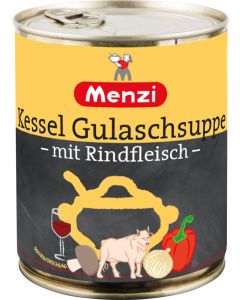Kessel Gulaschsuppe mit Rindfleisch von MENZI, 800ml
