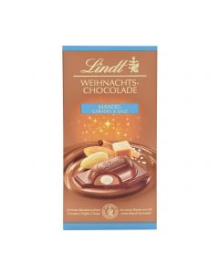 Weihnachts-Chocolade MANDEL CARAMEL & SALZ von Lindt, 100g