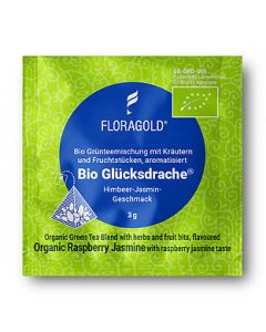 Bio Grüntee Glücksdrache® 100er Pyramidenbeutel von Floragold,