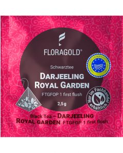Schwarztee Darj FTGFOP 1 Royal Garden ff 100er Pyramidenbeutel von Floragold,