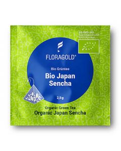 Bio Grüntee Japan Sencha 100er Pyramidenbeutel von Floragold,