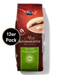 Kaffee-Sparpaket REFORMKAFFEE Extra Mild von arko, 12x500g Bohnen