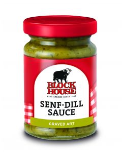 Block House Senf - Dill Sauce, Glas 80 ml