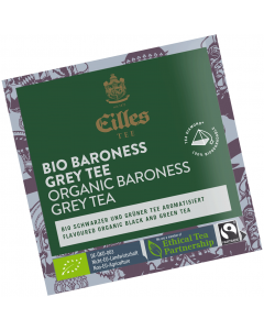 Pyramidenbeutel TEA DIAMONDS Bio Baroness Grey Tea von Eilles, einzelverpackt