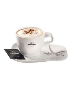 Cappuccino Tasse mit Untertasse,Tafelstern Porzellan Milchkaffee Chaqwa Kaffee 