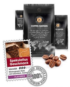 Aroma-Kaffee Spekulatius Kaffeebohnen von Coffee-Nation 500 g