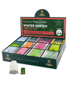 WINTER Mischbox mit 12 Sorten EILLES Teebeutel für die festliche Jahreszeit