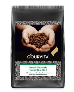 GOURVITA Kaffee Brazil Fazenda Baixadao Mild, 500g Bohnen