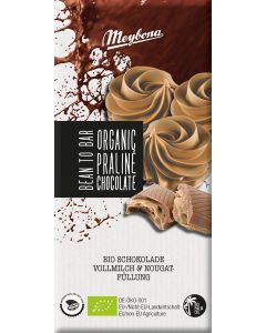 Meybona Bio Schokolade VOLLMILCH & PRALINÉ, 100g