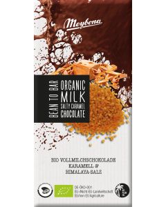 Meybona Bio Schokolade VOLLMILCH & SALTY CARAMEL, 100g