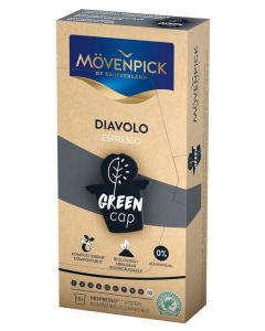 MÖVENPICK ESPRESSO DIAVOLO Kaffeekapseln GREEN CAP