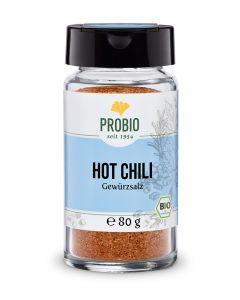 Hot Chili, Gewürzsalz im Glas von Probio, 80g