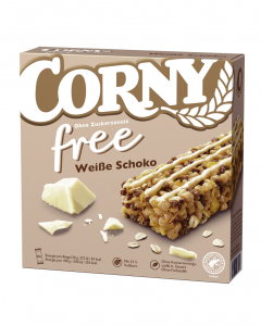 CORNY Free Riegel Weisse Schoko, 120 g
