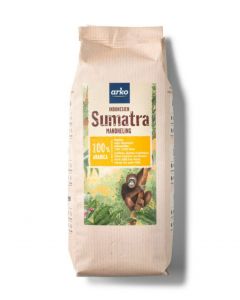 Feiner Ursprungskaffee Sumatra, 250 g ganze Bohne