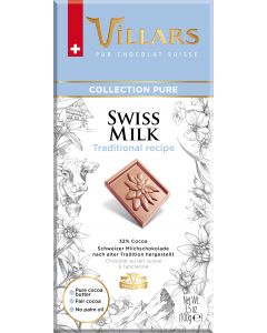 Schweizer Milchschokolade SWISS MILK nach alter Tradition hergestellt 100g von Villars