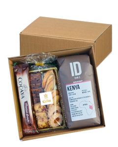 Geschenkbox ZEIT FÜR KAFFEE mit Kaffee, Gebäck und heißer Schokolade